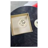 Plastic Coke Crate with Tins and Coca Cola Musical Alarm Clock in Box