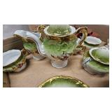 Hand Painted Porcelain Tea Set and Vintage Toy Truck and others