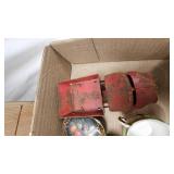 Hand Painted Porcelain Tea Set and Vintage Toy Truck and others