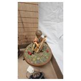 Vintage Ice Crusher, Plaster Cat, Music Box, Beaded Whimsey Purse