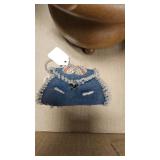 Vintage Ice Crusher, Plaster Cat, Music Box, Beaded Whimsey Purse