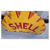 Large Porcelain SHELL sign as Pictured