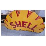Large Porcelain SHELL sign as Pictured