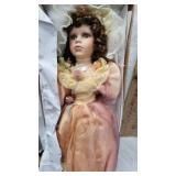 Lot of 2 Cathy Collection Porcelain Dolls in Boxes