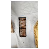 Victorian Art Glass Basket with Candy stripe Pattern and Storage Boxes