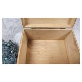 Wood Handkerchief Box and Vintage Dress Hats