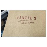 Wood Handkerchief Box and Vintage Dress Hats