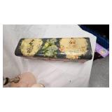 Gone with the Wind Syle Glass Lamp, Cupie Figure, Jewelry Box