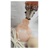 Gone with the Wind Syle Glass Lamp, Cupie Figure, Jewelry Box