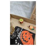 Gone with the Wind Syle Glass Lamp, Cupie Figure, Jewelry Box