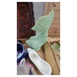 Hammered Copper Style Bowl and Vintage Knick Knacks