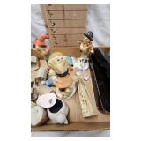 Lot of Porcelain Dolls, Doll Heads, and Figurines