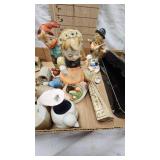 Lot of Porcelain Dolls, Doll Heads, and Figurines