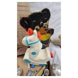 Vintage Toy Lot as Shown, Tinker Bell, Bear, Horses