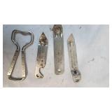 Lot of 4 Beer Themed Bottle Openers as Pictured