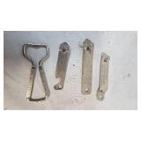 Lot of 4 Beer Themed Bottle Openers as Pictured