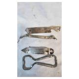 Lot of 4 Beer Themed Bottle Openers as Pictured