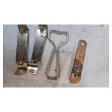 Lot of 4 Beer Themed Bottle Openers as Pictured