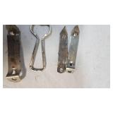 Lot of 4 Beer Themed Bottle Openers as Pictured