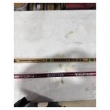 Two Ice Hockey Sticks