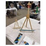 Artist Canvas & Easel Lot
