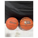Mikasa and Wilson Basketballs