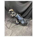 Assorted Golf Clubs & Bag
