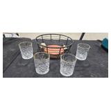 Dublin Collection Glassware & Basket Set