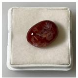 Pink Sapphire Oval Cabochon In Protective Case