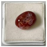 Pink Sapphire Oval Cabochon In Protective Case