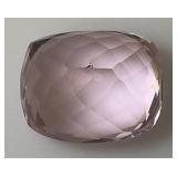 Large Natural Pink Topaz 49.35 Ct Cushion Cut