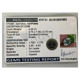 AGSL Authentic Gem Security Lab Natural Sapphire 4.00bCt Excellent Cushion Shape (In Protective Case)