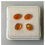 Natural Ethiopian Fire Opals 4MM x 8MM