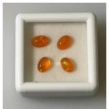 Natural Ethiopian Fire Opals 4MM x 8MM