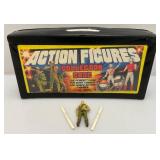 1984 TARA Toy GI JOE/STAR WARS Action Figure Case With One GI JOE Action Figure