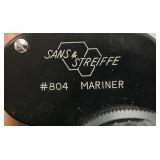 Vintage Sans & Streiffe #804 Mariner 7x50 7.1 Hard Coated Binoculars With Original Case And Lens Covers Japan