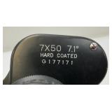 Vintage Sans & Streiffe #804 Mariner 7x50 7.1 Hard Coated Binoculars With Original Case And Lens Covers Japan