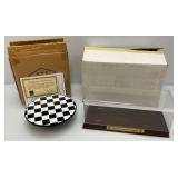 NASCAR Checkered Flag Battery Operated Spinning Die Cast Car Display Base