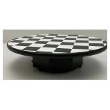 NASCAR Checkered Flag Battery Operated Spinning Die Cast Car Display Base