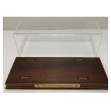 NASCAR Checkered Flag Battery Operated Spinning Die Cast Car Display Base