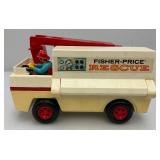 Vintage Fisher-Price Rescue Vehicle With People