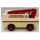 Vintage Fisher-Price Rescue Vehicle With People