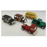 Vintage Miniature Die Cast Tootsie Toy Cars And More