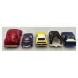 Vintage Miniature Die Cast Tootsie Toy Cars Including VW Bug And More
