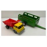 Vintage Die Cast Hubley Truck & Nylint Trailer