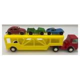 Vintage Miniature Die Cast Cars Including Tootsie Toy, Buddy L Semi  And More