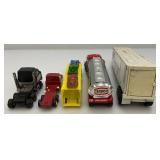 Vintage Miniature Die Cast Cars Including Tootsie Toy, Buddy L Semi  And More