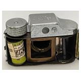 Est. $90.00 To $175.00 Vintage Miniature C.M.C. Spy Camera In Original Case And Has Original Unused Film Roll Made In Japan (New Old Stock)