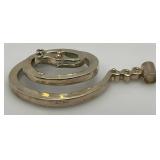 Vintage 40.27 Grams Large 800/925 Silver ? Snake Brooch