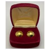 Vintage 24K Gold Plated 5/8" "BEN WA" Balls In Original Case